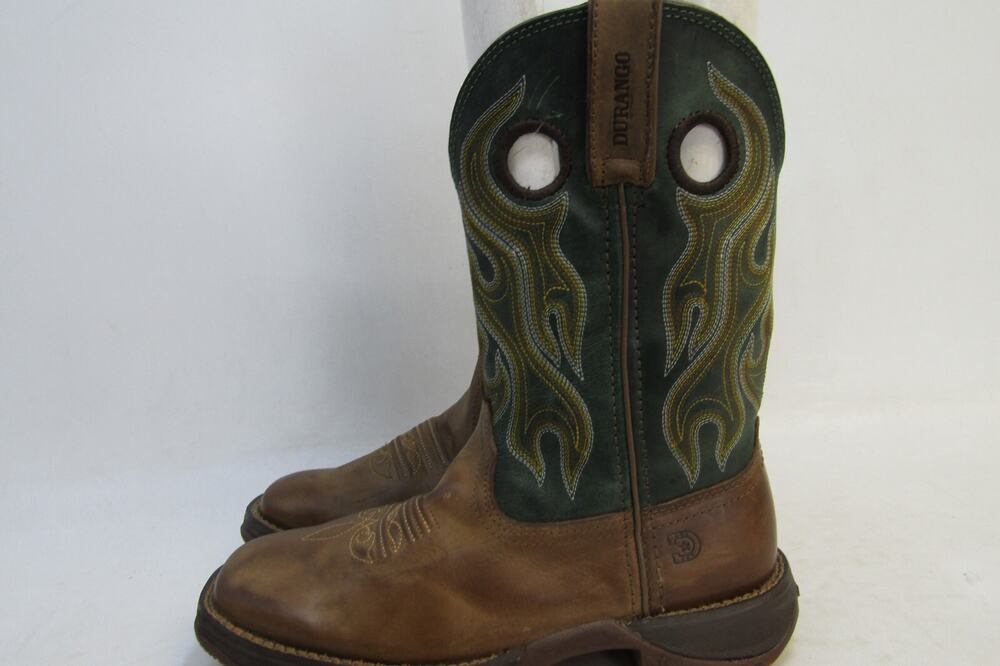DURANGO Lady Rebel Womens Size 7 M Brown Leather Buckaroo Cowboy Western Boots